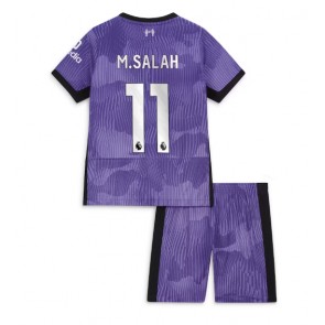 Liverpool Mohamed Salah #11 kläder Barn 2023-24 Tredje Tröja Kortärmad (+ korta byxor)